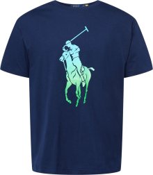Tričko Polo Ralph Lauren noční modrá / světlemodrá