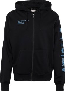 Sportovní mikina Skechers Performance světlemodrá / černá