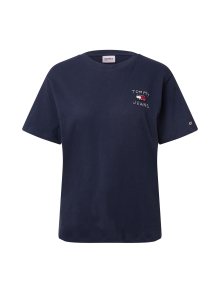 Tričko Tommy Jeans námořnická modř / červená / bílá