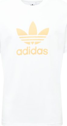 Tričko adidas Originals mandarinkoná / bílá