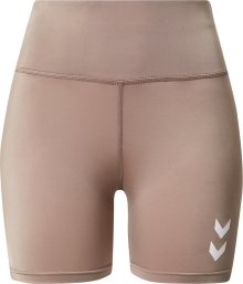 Sportovní kalhoty \'TOLA\' Hummel světle hnědá / bílá