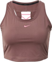Sportovní top Nike švestková / růžová