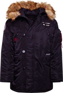 Zimní bunda \'Airborne\' alpha industries šedá / červená / černá / bílá
