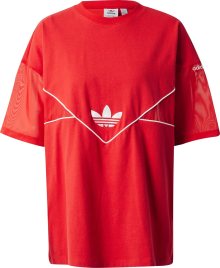 Tričko adidas Originals červená / bílá