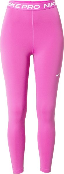 Sportovní kalhoty Nike pitaya / bílá