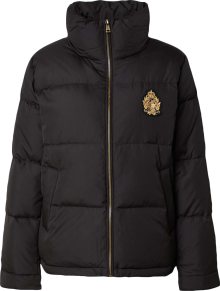 Zimní bunda Lauren Ralph Lauren zlatá / černá