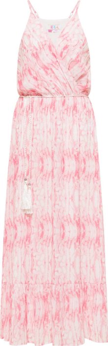 Letní šaty IZIA krémová / pink
