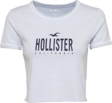 Tričko \'Sporty\' Hollister námořnická modř / světlemodrá / bílá