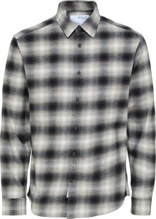 Košile \'Tim\' Selected Homme tmavě šedá / bílá
