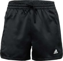 Sportovní kalhoty \'Satin\' ADIDAS SPORTSWEAR černá / bílá