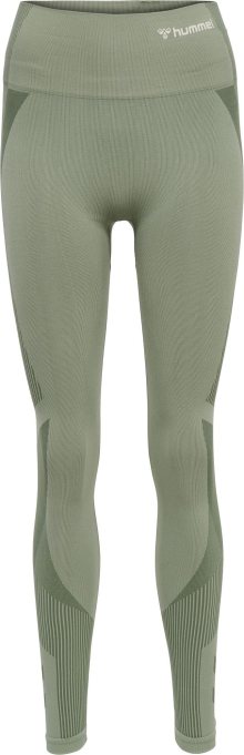 Sportovní kalhoty Hummel světle zelená / tmavě zelená