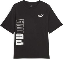 Funkční tričko \'POWER\' Puma černá / bílá