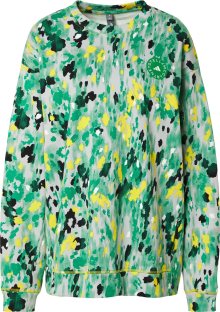 Sportovní mikina \'Floral Print\' adidas by stella mccartney žlutá / zelená / černá / offwhite