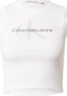 Top Calvin Klein Jeans šedá / černá / bílá