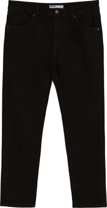 Džíny Bershka černá džínovina