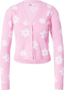 Kardigan \'DOPAMINE\' Hollister světle růžová / bílá