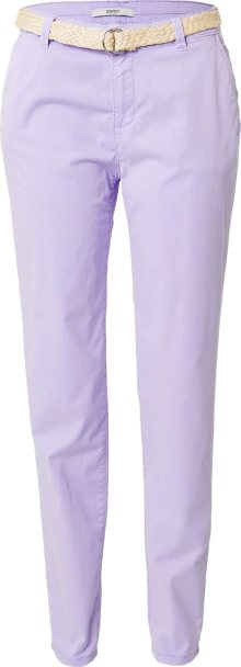 Chino kalhoty Esprit světle fialová