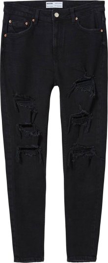 Džíny Bershka černá