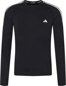 Funkční tričko \'Techfit 3-Stripes \' adidas performance černá / bílá