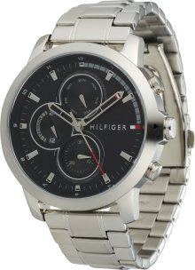 Analogové hodinky Tommy Hilfiger černá / stříbrná