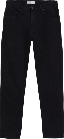 Džíny Bershka černá džínovina