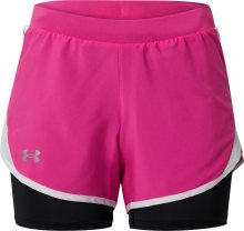 Sportovní kalhoty \'Fly By 2.0\' Under Armour pink / černá / bílá