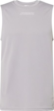 Funkční tričko Hummel šedá / bílá