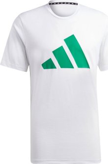 Funkční tričko \'Train Essentials Feelready Logo\' adidas performance zelená / bílá