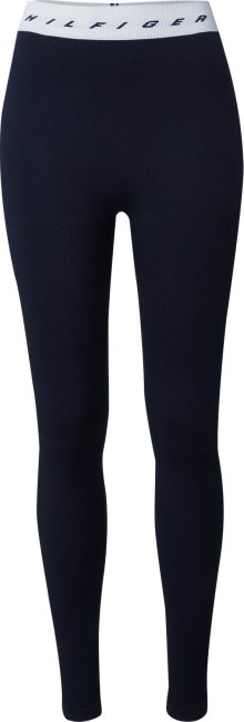 Sportovní kalhoty Tommy Hilfiger námořnická modř / offwhite