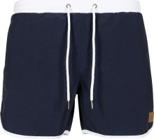 Plavecké šortky Urban Classics námořnická modř / bílá