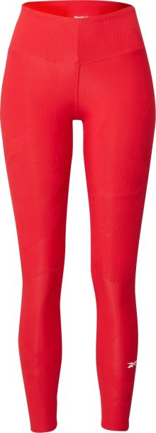 Sportovní kalhoty Reebok Sport červená / bílá