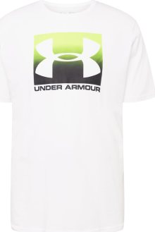 Funkční tričko Under Armour zelená / černá / bílá