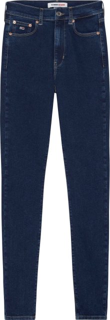 Džíny Tommy Jeans tmavě modrá / červená / bílá
