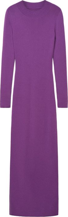 Úpletové šaty \'Iris\' Mango tmavě fialová