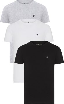 Tričko \' TONY \' DENIM CULTURE šedá / černá / bílá