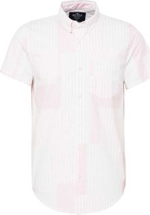 Košile Hollister šeříková / světle růžová / bílá
