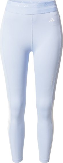 Sportovní kalhoty \'Techfit Hyperglam\' adidas performance světlemodrá / bílá