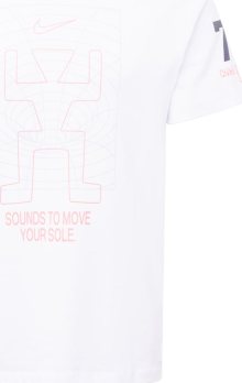 Tričko Nike Sportswear noční modrá / korálová / světle růžová / bílá