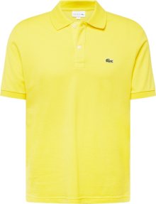 Tričko Lacoste žlutá / zelená / bílá