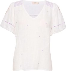 Halenka \'Maya\' Cream světle béžová / tmavě béžová / světle fialová / bílá