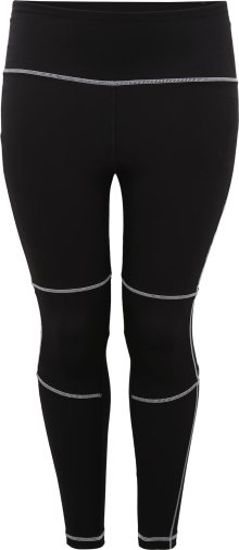 Sportovní kalhoty Reebok Sport černá / bílá