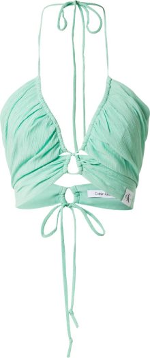 Top Calvin Klein Jeans mátová / černá / bílá