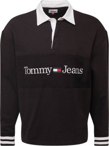 Mikina Tommy Jeans námořnická modř / krvavě červená / černá / bílá