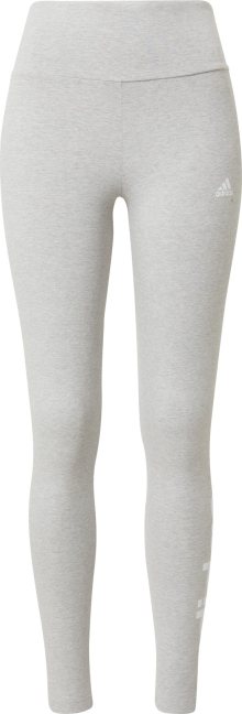 Sportovní kalhoty \'Essentials\' ADIDAS SPORTSWEAR šedý melír / bílá