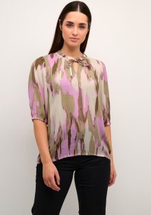 Halenka \'Fleur\' Kaffe béžová / cappuccino / fialová