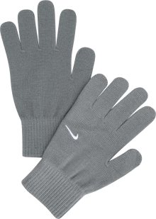 Prstové rukavice \'Swoosh Knit 2.0\' Nike šedá / bílá