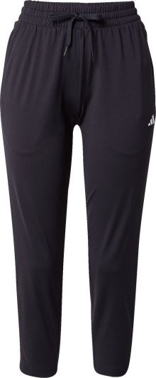 Sportovní kalhoty \'Aeroready Made4 3-Stripes Tapered\' adidas performance černá / bílá
