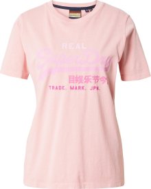 Tričko Superdry pink / růžová