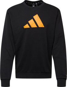 Sportovní mikina \'Future Icons Crew\' adidas performance jasně oranžová / černá