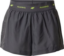 Sportovní kalhoty 4F šedá / antracitová / světle zelená